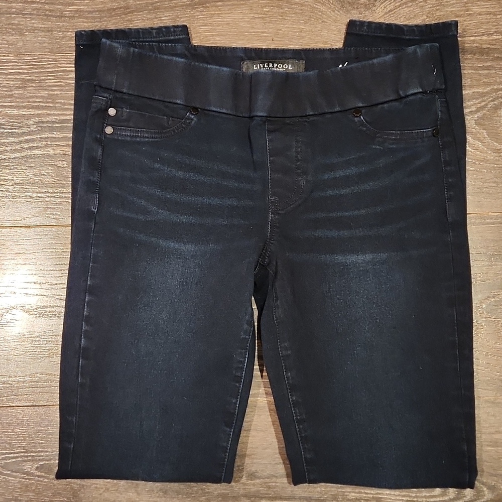 ❤️ NWOT! LIVERPOOL JEANS COMPANY DENIM SKINNY LEGGING PULL ON JEANS, 4 (27)